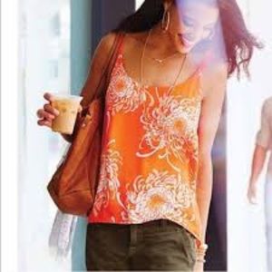 Cabi - fun and flirty orange cami